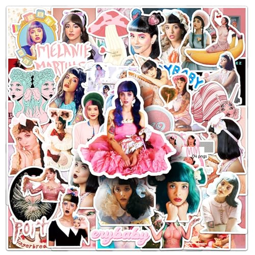 TACUKBN Melanie Martinez Aufkleber, Vinyl-Aufkleber für Laptop, Skateboard, Gitarre, Wasserflasche, 100 Stück TACUKBN Melanie Martinez Aufkleber, Vinyl-Aufkleber für Laptop, Skateboard, Gitarre, Wasserflasche, 100 Stück von TACUKBN