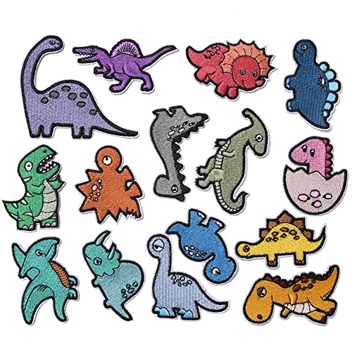 TACVEL 15 Stück Dinosaurier Iron on Patches Iron on Patches Set Sew On Patch Applique für Kleid, Kleid, Hut, Jeans, DIY Zubehör TACVEL 15 Stück Dinosaurier Iron on Patches Iron on Patches Set Sew On Patch Applique für Kleid, Kleid, Hut, Jeans, DIY Zubehör von TACVEL