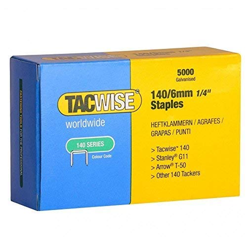 TACWISE Heftklammern 140 6 mm, verzinkt, 5.000 Stück 0340 TACWISE Heftklammern 140 6 mm, verzinkt, 5.000 Stück 0340 von TACWISE