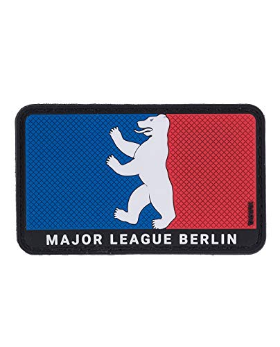 TACWRK Major League Berlin 3D PVC Klett Rubber Patch 75 x 45mm (Bär) von TACWRK