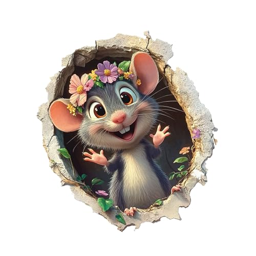 TADAYIM 3D Wanddeko - Cartoon Loch Wandsticker,Niedliche Kreative Abziehbare Klebefolie Für Bad Garten Wohnung Kinderzimmer Küche Schlafzimmer Dekoration TADAYIM 3D Wanddeko - Cartoon Loch Wandsticker,Niedliche Kreative Abziehbare Klebefolie Für Bad Garten Wohnung Kinderzimmer Küche Schlafzimmer Dekoration von TADAYIM
