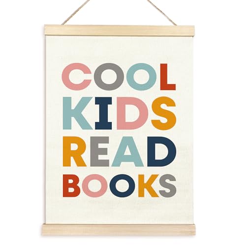 TAEDIN Coole Kinder-Lese-Bücher-Poster-Bilderrahmen, Baby-Jungen, Mädchen, Holz-Leinwand, Kunstwerkdruck, Hängeschild, inspirierendes Buchliebhaber für Kinderzimmer, Leseecke, Zuhause, Schule, TAEDIN Coole Kinder-Lese-Bücher-Poster-Bilderrahmen, Baby-Jungen, Mädchen, Holz-Leinwand, Kunstwerkdruck, Hängeschild, inspirierendes Buchliebhaber für Kinderzimmer, Leseecke, Zuhause, Schule, von TAEDIN