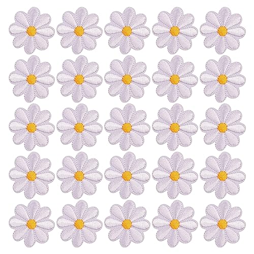 25 Stück Gänseblümchen-Aufnäher, Wunderschöne Bestickte Aufnäher-Applikationen, Gänseblümchen-Aufnäher Zum Aufbügeln, Für Jacken, Jeans, Kleidungsstücke, Nähflicken, Bastel-Diy-Dekoration 25 Stück Gänseblümchen-Aufnäher, Wunderschöne Bestickte Aufnäher-Applikationen, Gänseblümchen-Aufnäher Zum Aufbügeln, Für Jacken, Jeans, Kleidungsstücke, Nähflicken, Bastel-Diy-Dekoration von TAFACE