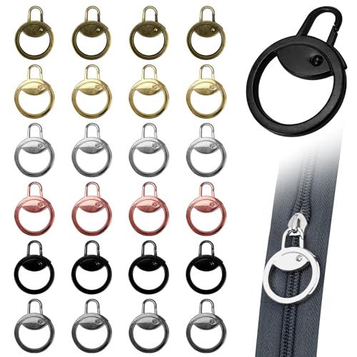 Reißverschluss Zipper, 24 Stück Ersatzteile Reißverschluss Zipper, Metall Zipper Pull, Abnehmbares Metall Zipper Pull, Reißverschluss Ersatz, für Geldbörse, Kleider, Jeans, Koffer, Gepäck Reißverschluss Zipper, 24 Stück Ersatzteile Reißverschluss Zipper, Metall Zipper Pull, Abnehmbares Metall Zipper Pull, Reißverschluss Ersatz, für Geldbörse, Kleider, Jeans, Koffer, Gepäck von TAGOQUEN