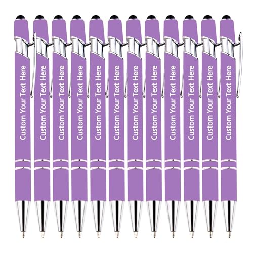 24 personalisierte Kugelschreiber, 0,5 mm dicke, individuell gravierte Kugelschreiber mit Namen, Logo oder Nachricht, geeignet für Jubiläen, Geburtstage, Abschlussfeiern, Büros, schwarze Tinte. 24 personalisierte Kugelschreiber, 0,5 mm dicke, individuell gravierte Kugelschreiber mit Namen, Logo oder Nachricht, geeignet für Jubiläen, Geburtstage, Abschlussfeiern, Büros, schwarze Tinte. von TAISGONGBY