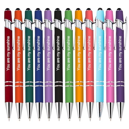 24 personalisierte Kugelschreiber, 0,5 mm dicke, individuell gravierte Kugelschreiber mit Namen, Logo oder Nachricht, geeignet für Jubiläen, Geburtstage, Abschlussfeiern, Büros, schwarze Tinte. 24 personalisierte Kugelschreiber, 0,5 mm dicke, individuell gravierte Kugelschreiber mit Namen, Logo oder Nachricht, geeignet für Jubiläen, Geburtstage, Abschlussfeiern, Büros, schwarze Tinte. von TAISGONGBY