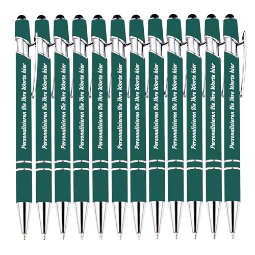 TAISGONGBY Kugelschreiber mit individueller Gravur und Stylus-Spitze, 0,5 mm Kugelschreiber mit individueller Namensgravur, perfekt für Jahrestage, Geburtstage, Abschlussfeiern, Büro, 156er-Pack TAISGONGBY Kugelschreiber mit individueller Gravur und Stylus-Spitze, 0,5 mm Kugelschreiber mit individueller Namensgravur, perfekt für Jahrestage, Geburtstage, Abschlussfeiern, Büro, 156er-Pack von TAISGONGBY