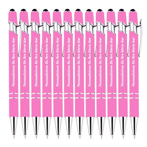 TAISGONGBY Kugelschreiber mit individueller Gravur und Stylus-Spitze, 0,5 mm Kugelschreiber mit individueller Namensgravur, perfekt für Jahrestage, Geburtstage, Abschlussfeiern, Büro, 156er-Pack TAISGONGBY Kugelschreiber mit individueller Gravur und Stylus-Spitze, 0,5 mm Kugelschreiber mit individueller Namensgravur, perfekt für Jahrestage, Geburtstage, Abschlussfeiern, Büro, 156er-Pack von TAISGONGBY