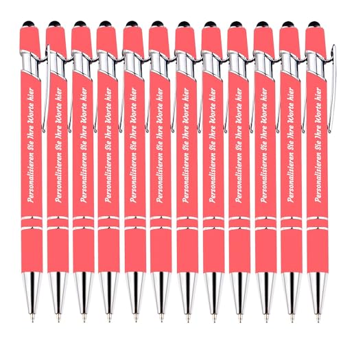 TAISGONGBY Personalisierter Füllfederhalter mit Namen, 12 individuelle Touch-Kugelstifte, perfekt für Firmengeschenke, Abschlussfeiern, Geburtstag, Weihnachten und reibungsloses Schreiben TAISGONGBY Personalisierter Füllfederhalter mit Namen, 12 individuelle Touch-Kugelstifte, perfekt für Firmengeschenke, Abschlussfeiern, Geburtstag, Weihnachten und reibungsloses Schreiben von TAISGONGBY
