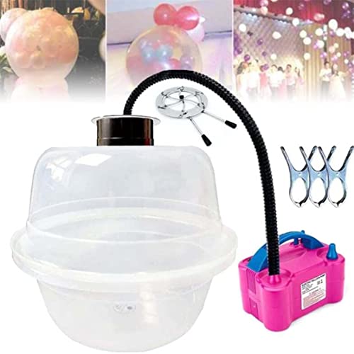 DIY Balloon Darning Machine Kit, Balloon Expander Filling Machine, Balloon Gift Wrapping Machine for Filling Roses Plush Toy Teddy Bear Flower Bouquet Wedding Party Decoration, White (White) von TAISK