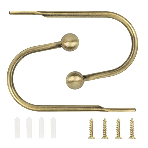 TAIYOU 2 Stück Raffhalter Gardinen Metall Vorhang Raffhalter Haken Dekorativer Wandmontage Raffhaken für Schlafzimmer Wohnzimmer Bäder Küchen Büros Esszimmer Cafés Bronze Runder Kopf TAIYOU 2 Stück Raffhalter Gardinen Metall Vorhang Raffhalter Haken Dekorativer Wandmontage Raffhaken für Schlafzimmer Wohnzimmer Bäder Küchen Büros Esszimmer Cafés Bronze Runder Kopf von TAIYOU