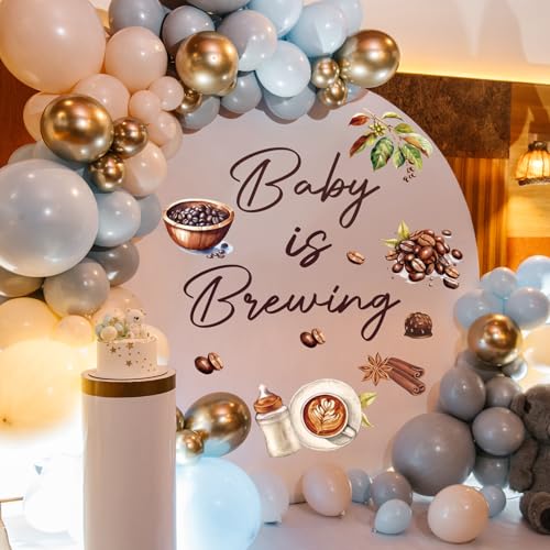 Baby is Brewing Babyparty-Dekoration – Kaffee-Thema, Bithday-Hintergrund, Aufkleber für Flasche und Kaffeebohnen, Bogen-Aufkleber für Neugeborene, Geburtstag & Schwangerschaftsfeier Baby is Brewing Babyparty-Dekoration – Kaffee-Thema, Bithday-Hintergrund, Aufkleber für Flasche und Kaffeebohnen, Bogen-Aufkleber für Neugeborene, Geburtstag & Schwangerschaftsfeier von TAKEALOOKO