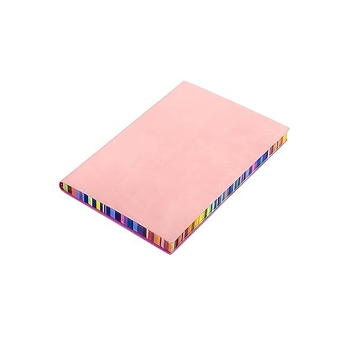TAKOHL A6-Notizbuch aus weichem Leder, Regenbogenrand-Notizbuch mit 100 Blatt, Notizbuch für Reisetagebuch, Notizblock für Büro, Schule, Studenten TAKOHL A6-Notizbuch aus weichem Leder, Regenbogenrand-Notizbuch mit 100 Blatt, Notizbuch für Reisetagebuch, Notizblock für Büro, Schule, Studenten von TAKOHL