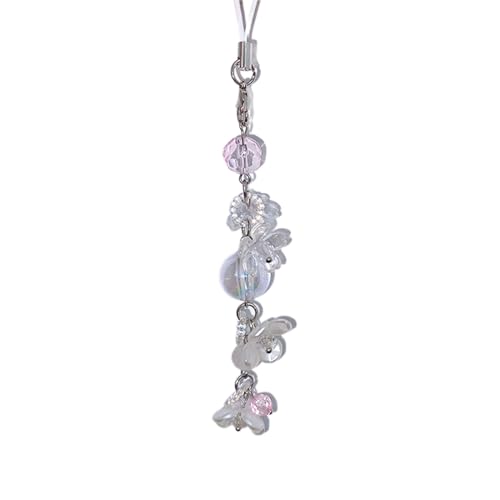 TAKOXIA Blumen-Anhänger, Handykette, Gurt, Quallen-Charm, Perlen, Schlüsselanhänger, Handy-Schlüsselband, Acryl-Schlüsselanhänger, Tasche, Ornament, Schmuck TAKOXIA Blumen-Anhänger, Handykette, Gurt, Quallen-Charm, Perlen, Schlüsselanhänger, Handy-Schlüsselband, Acryl-Schlüsselanhänger, Tasche, Ornament, Schmuck von TAKOXIA