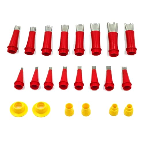 TAKOXIA Wiederverwendbare Gummidüse mit Sockel, Edelstahl, Dichtdüse, Beschichtung, Dichtdüse, Applikator, 22 Stück von TAKOXIA