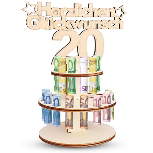 TAKUZA Geldgeschenke Geburtstag 20 Holz, Originelle 20. Geburtstag Geldgeschenk Holz, Geschenk zum 20 Geburtstag Junge, Geschenke zum 20 Geburtstag, Gästebuch aus Holz Geschenke für Familie, Freunde TAKUZA Geldgeschenke Geburtstag 20 Holz, Originelle 20. Geburtstag Geldgeschenk Holz, Geschenk zum 20 Geburtstag Junge, Geschenke zum 20 Geburtstag, Gästebuch aus Holz Geschenke für Familie, Freunde von TAKUZA