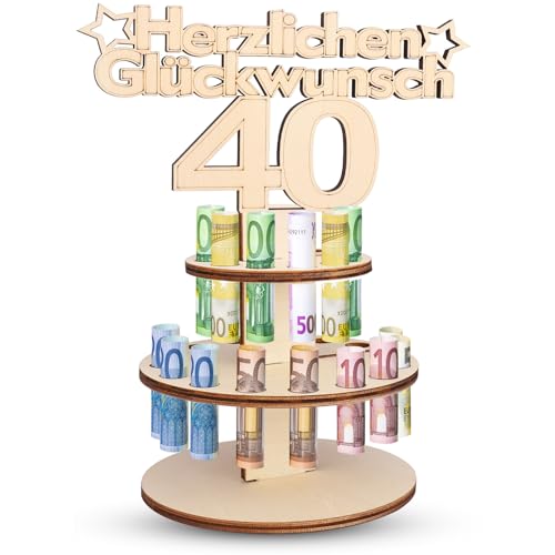 TAKUZA Originelle Geldgeschenke Geburtstag 40 Holz, Geldgeschenk 40 Geburtstag Frau, Geldgeschenk zum 40. Geburtstag Frau, Geldgeschenk 40. Geburtstag Mann, Witzige Geschenkideen für Familie, Freunde TAKUZA Originelle Geldgeschenke Geburtstag 40 Holz, Geldgeschenk 40 Geburtstag Frau, Geldgeschenk zum 40. Geburtstag Frau, Geldgeschenk 40. Geburtstag Mann, Witzige Geschenkideen für Familie, Freunde von TAKUZA