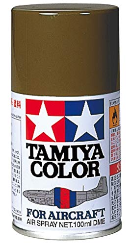 TAMIYA 86522 AS-22 Erdfarbe Dunkel matt 100ml - Sprühfarbe für Plastikmodellbau, speziell für Flugzeugmodelle, Modellbau und Bastelzubehör, Erdfarbe Matt, 75 Milliliters von TAMIYA