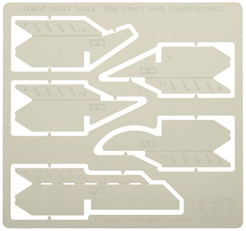 Tamiya 300074094 - Fotoätz-Sägeblatt, 0.1 mm, 5 Stück von TAMIYA