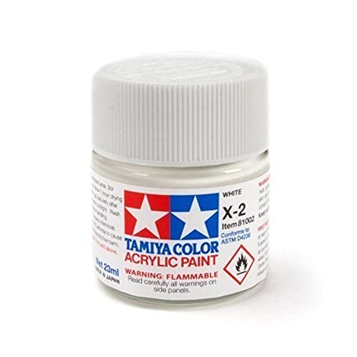 Tamiya 81002 X-2 Weiß glänzend 23 ml - Lackierfarbe für Plastikmodellbau, Modellbau und Bastelzubehör, Farbe für den Modellbau Tamiya 81002 X-2 Weiß glänzend 23 ml - Lackierfarbe für Plastikmodellbau, Modellbau und Bastelzubehör, Farbe für den Modellbau von TAMIYA