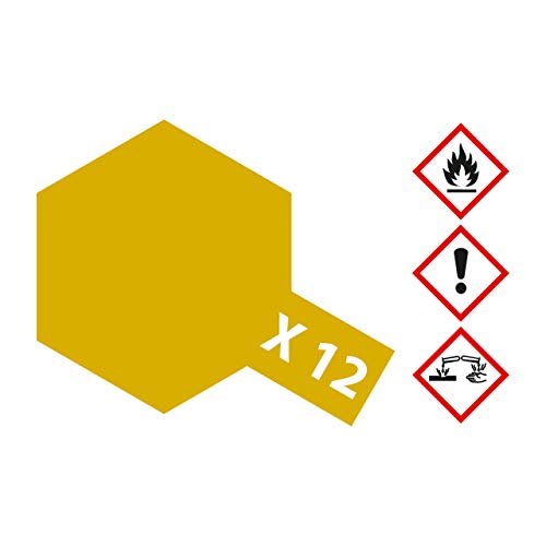 TAMIYA 81012 X-12 Blatt-Gold glänzend 23 ml - Lackierfarbe für Plastikmodellbau, Modellbau und Bastelzubehör, Farbe für den Modellbau TAMIYA 81012 X-12 Blatt-Gold glänzend 23 ml - Lackierfarbe für Plastikmodellbau, Modellbau und Bastelzubehör, Farbe für den Modellbau von TAMIYA