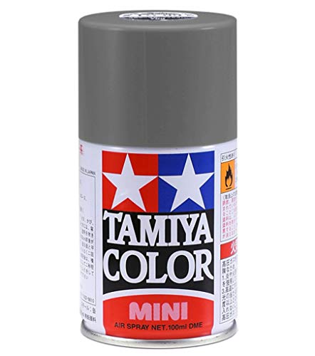 TAMIYA 85082 TS-82 Gummi-Schwarz matt 100ml- Sprühfarbe für Plastikmodellbau, Modellbau und Bastelzubehör, Sprühfarbe für den Modellbau von TAMIYA