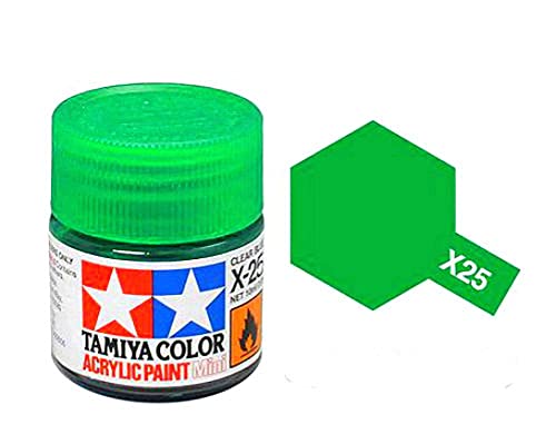TAMX25 81525 Acrylic Mini X25 Clear Green 1/3 oz by Tamiya Paints TAMX25 81525 Acrylic Mini X25 Clear Green 1/3 oz by Tamiya Paints von TAMIYA