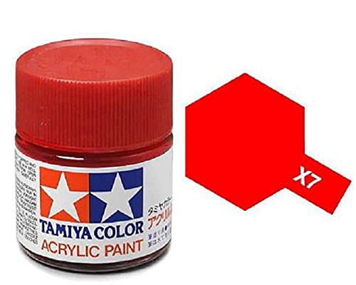 Tamiya Acrylfarbe glänzend 10 ml X-7 Rot von TAMIYA