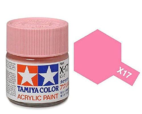 Tamiya Acrylfarbe glänzend 10ml X-17 PINK von TAMIYA