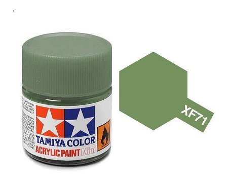 Tamiya Acrylfarbe matt 10ml XF-71 Cockpit Green von TAMIYA