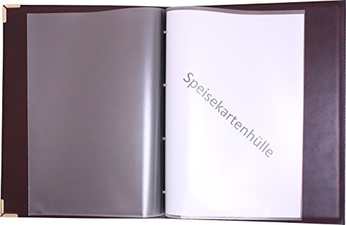 Speisekartenhülle extra stark A4 (210 x 297 mm) 10er Pack 165my von TAMLED
