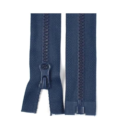 TAMSNDL Reißverschluss 2 Stück 5# Harzreißverschluss, offener Reißverschluss, Jacke, Auto-Lock-Reißverschlüsse, Kleidungsverschlüsse, Zubehör (lila, 70 cm)(Blue,90cm) von TAMSNDL