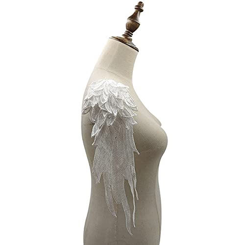TAMTAK 2 stücke Weiß Feder Flügel Stoff Stickerei Kleid Applikationen Kragen Nähen Auf Patches Für Hochzeit Dekoration Kleid Spitze Zubehör TAMTAK 2 stücke Weiß Feder Flügel Stoff Stickerei Kleid Applikationen Kragen Nähen Auf Patches Für Hochzeit Dekoration Kleid Spitze Zubehör von TAMTAK