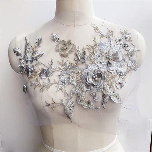 TAMTAK 3D Blumen Perlen Spitze Stoffe Applikation Stickerei Nähen Auf Patches Für Hochzeit Abendkleid Kleidung Patches Scrapbooking von TAMTAK