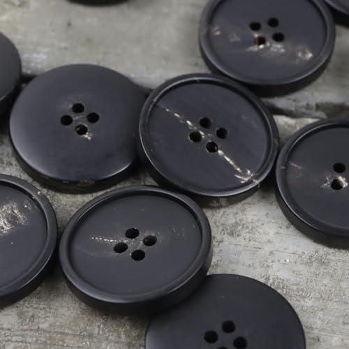 10PCS 15/20/23/25MM Schwarz Trivial Große Echte Horn Knöpfe Anzug Set 100% Buffalo Horn Knöpfe Anzug 4 Löcher Runde Knöpfe Für Handwerk 10PCS 15/20/23/25MM Schwarz Trivial Große Echte Horn Knöpfe Anzug Set 100% Buffalo Horn Knöpfe Anzug 4 Löcher Runde Knöpfe Für Handwerk von TAMUNI