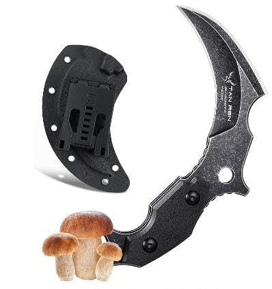 TAN RAN Jagdmesser Feststehende Klinge, Outdoor Messer mit Kydex Scheide, Survival Messer D2 Stahl Pilzmesser für Picnic & BBQ Ideal Geschenk für Männer TAN RAN Jagdmesser Feststehende Klinge, Outdoor Messer mit Kydex Scheide, Survival Messer D2 Stahl Pilzmesser für Picnic & BBQ Ideal Geschenk für Männer von TAN REN