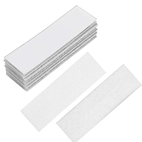 TANCUDER 20 Paar klettverschluss klebeband Klettband Doppelseitig Klettverschluss Selbstklebend Flauschband Weiß Klettband Kabelbinder für Wände, Boden, Tür, Gläser, Glatte Oberfläche (10cm * 3cm) TANCUDER 20 Paar klettverschluss klebeband Klettband Doppelseitig Klettverschluss Selbstklebend Flauschband Weiß Klettband Kabelbinder für Wände, Boden, Tür, Gläser, Glatte Oberfläche (10cm * 3cm) von TANCUDER