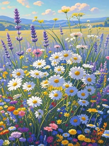 TANGBOHU Gänseblümchen Diamond Painting Kit, Daisy 5D Volles Drill DIY Diamant Malen mit Rund Diamanten für Erwachsene, Home Dekoration Geschenk, 30x40cm TANGBOHU Gänseblümchen Diamond Painting Kit, Daisy 5D Volles Drill DIY Diamant Malen mit Rund Diamanten für Erwachsene, Home Dekoration Geschenk, 30x40cm von TANGBOHU