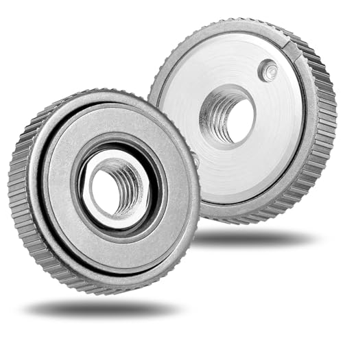 2 Stück Schnellspannmutter für Winkelschleifer M14, Spannmutter für Flex mit Genauer Faden Stabile Schnellspannmutter aus Kohlenstoffstahl für Alle von Makita, Metabo,Hitachi, Decker, Flex 2 Stück Schnellspannmutter für Winkelschleifer M14, Spannmutter für Flex mit Genauer Faden Stabile Schnellspannmutter aus Kohlenstoffstahl für Alle von Makita, Metabo,Hitachi, Decker, Flex von TANGHSE