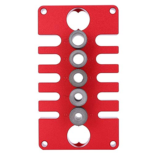 08650 Punch -Positionierer Dübel Jig 3 in 1 Bohranleitung, Holzbearbeitungswerkzeuge, rote Aluminiumlegierungen, hohe Bohrungen für Möbelherstellung 08650 Punch -Positionierer Dübel Jig 3 in 1 Bohranleitung, Holzbearbeitungswerkzeuge, rote Aluminiumlegierungen, hohe Bohrungen für Möbelherstellung von TANIQIACA