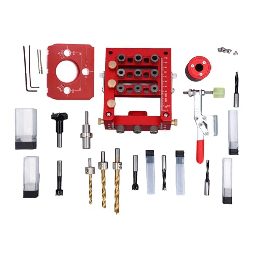 3 in 1 Scharnierbohrer -Jig, Schranktürbohrloch -Leitfaden -Positionier -Locator, Holzbearbeitungsscharnier -Bohrwerkzeug, für Schranktüren, DIY -Projekte und professionelle 3 in 1 Scharnierbohrer -Jig, Schranktürbohrloch -Leitfaden -Positionier -Locator, Holzbearbeitungsscharnier -Bohrwerkzeug, für Schranktüren, DIY -Projekte und professionelle von TANIQIACA
