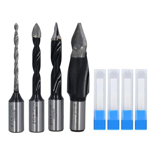 4 PCs Drillbitset, 2 Flöte HSS -Fräsenschneider, 3/6/8/15 -mm -Holzbearbeitungsteiler, für Hartholz -Softholz -Kunststoffe, Handbohrer -Bankbohrer kompatible und hohe 4 PCs Drillbitset, 2 Flöte HSS -Fräsenschneider, 3/6/8/15 -mm -Holzbearbeitungsteiler, für Hartholz -Softholz -Kunststoffe, Handbohrer -Bankbohrer kompatible und hohe von TANIQIACA