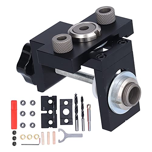 Hole Drill Guide Jig 3 in 1 Kit, Adjustable Woodworking Dowelling Drilling Locator, Aluminium Alloy, DIY Tool Set with 8mm, 10mm, 15mm Drill Bits Hole Drill Guide Jig 3 in 1 Kit, Adjustable Woodworking Dowelling Drilling Locator, Aluminium Alloy, DIY Tool Set with 8mm, 10mm, 15mm Drill Bits von TANIQIACA