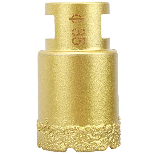 M14 Hole Saw Brazing Drill Bit, 35mm Golden Drilling Tools for Marble Concrete Artificial Stone, High Quality and, for Electric Hand Drill and Bench Drill M14 Hole Saw Brazing Drill Bit, 35mm Golden Drilling Tools for Marble Concrete Artificial Stone, High Quality and, for Electric Hand Drill and Bench Drill von TANIQIACA