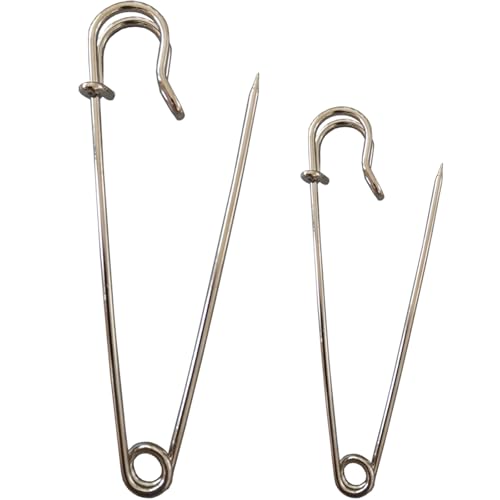 TANOMA Extra große Sicherheitsnadeln, robust, 10 Stück, 7,6 cm und 10,2 cm, sortiert, große Sicherheitsnadeln TANOMA Extra große Sicherheitsnadeln, robust, 10 Stück, 7,6 cm und 10,2 cm, sortiert, große Sicherheitsnadeln von TANOMA