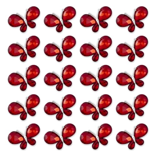 TANOSII Kristallsteine aus Zinklegierung, Schmetterling, Wassertropfenform, Glas-Strasssteine, Schmetterling, für Schmuck, Handwerk, Kleidung, Schuhe, Kostüm, Kleidung, Auto, Luftauslass, Zubehör, Rot TANOSII Kristallsteine aus Zinklegierung, Schmetterling, Wassertropfenform, Glas-Strasssteine, Schmetterling, für Schmuck, Handwerk, Kleidung, Schuhe, Kostüm, Kleidung, Auto, Luftauslass, Zubehör, Rot von TANOSII
