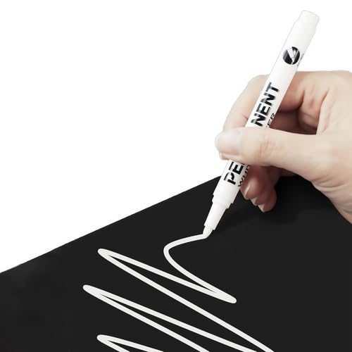 TANSAR Permanent Marker Weiß, Acrylstifte Wasserfester Stift, 2,0 mm Fadenbreite, Schnell Trocknender, für Holz, Glas, Stein, Karton, Metall, Keramik, Leinwand, Stoff, 1 Stück TANSAR Permanent Marker Weiß, Acrylstifte Wasserfester Stift, 2,0 mm Fadenbreite, Schnell Trocknender, für Holz, Glas, Stein, Karton, Metall, Keramik, Leinwand, Stoff, 1 Stück von TANSAR