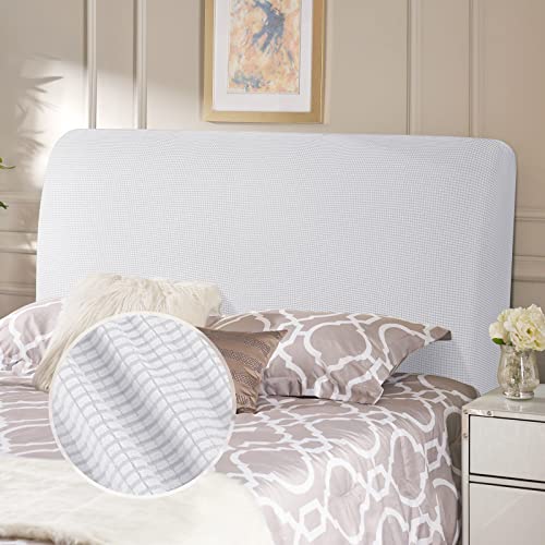 TAOCOCO Kopfteilbezug für Bett, elastisch aus Stretchmaterial, weicher Samtstoff, einfarbig, vollständige Abdeckung, waschbar, pflegeleicht, Kopfteil Abdeckung, Gw-weiß, Breite 180-200 cm TAOCOCO Kopfteilbezug für Bett, elastisch aus Stretchmaterial, weicher Samtstoff, einfarbig, vollständige Abdeckung, waschbar, pflegeleicht, Kopfteil Abdeckung, Gw-weiß, Breite 180-200 cm von TAOCOCO