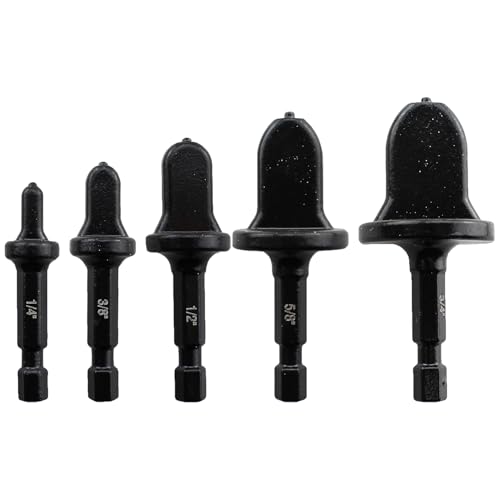 TAODAN Expansionsbohrer-Set aus schwarzem Stahl, HVAC-Kupfer-Erweiterungsbohrer-Set, 1/4 bis 3/4 Zoll, Öffnungsvergrößerungswerkzeug für Klimaanlagenwartung, 5 Stück TAODAN Expansionsbohrer-Set aus schwarzem Stahl, HVAC-Kupfer-Erweiterungsbohrer-Set, 1/4 bis 3/4 Zoll, Öffnungsvergrößerungswerkzeug für Klimaanlagenwartung, 5 Stück von TAODAN