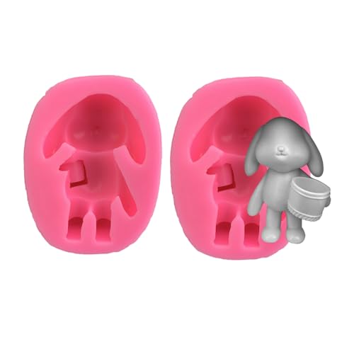 Osterhase Fondantform | Haseneimer Süßigkeiten Silikonformen | -Osterkaninchen-Süßigkeitsformen zum Dekorieren von Cupcakes, Schokolade, Ton Osterhase Fondantform | Haseneimer Süßigkeiten Silikonformen | -Osterkaninchen-Süßigkeitsformen zum Dekorieren von Cupcakes, Schokolade, Ton von TAOLE